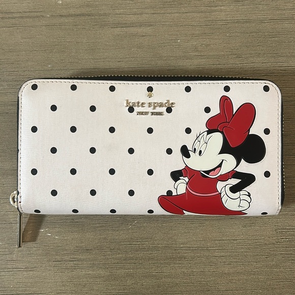 kate spade Handbags - KATE SPADE Disney X Kate Spade New York Minnie Mouse Large Continental Wallet